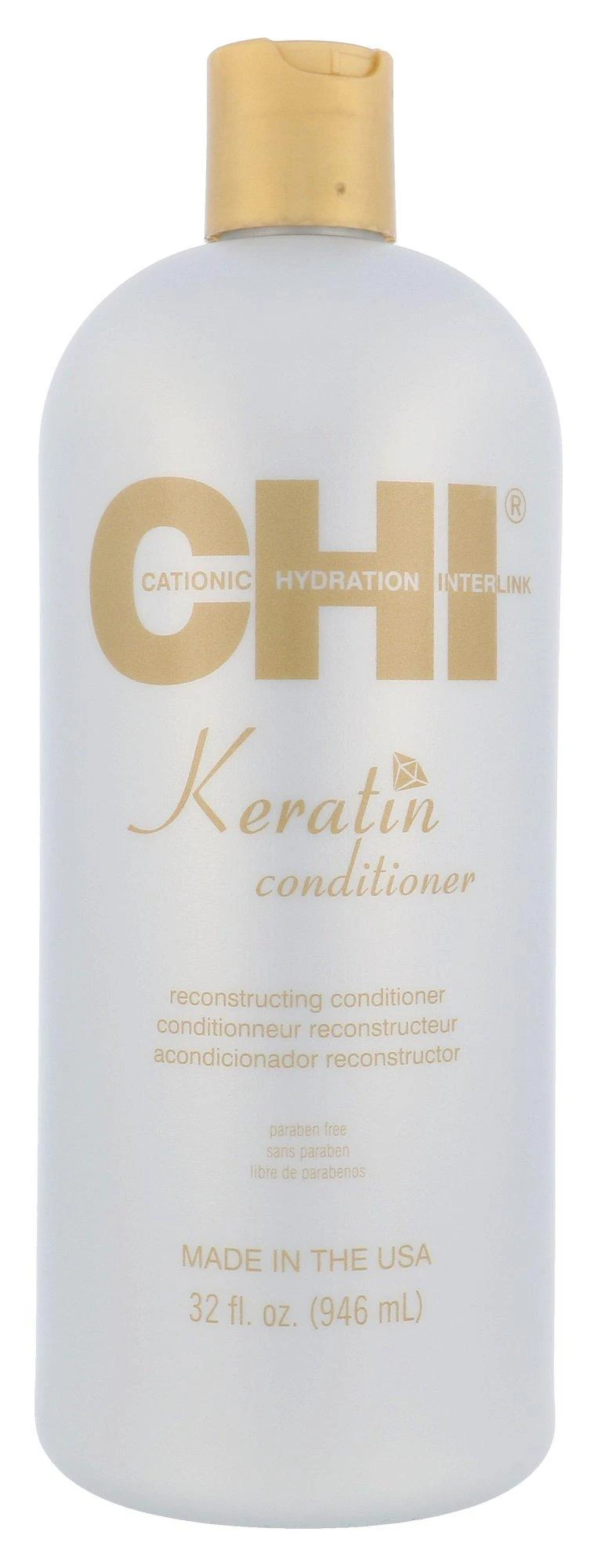 Atkuriamasis pažeistų plaukų kondiocionierius CHI Keratin Conditioner 946 ml