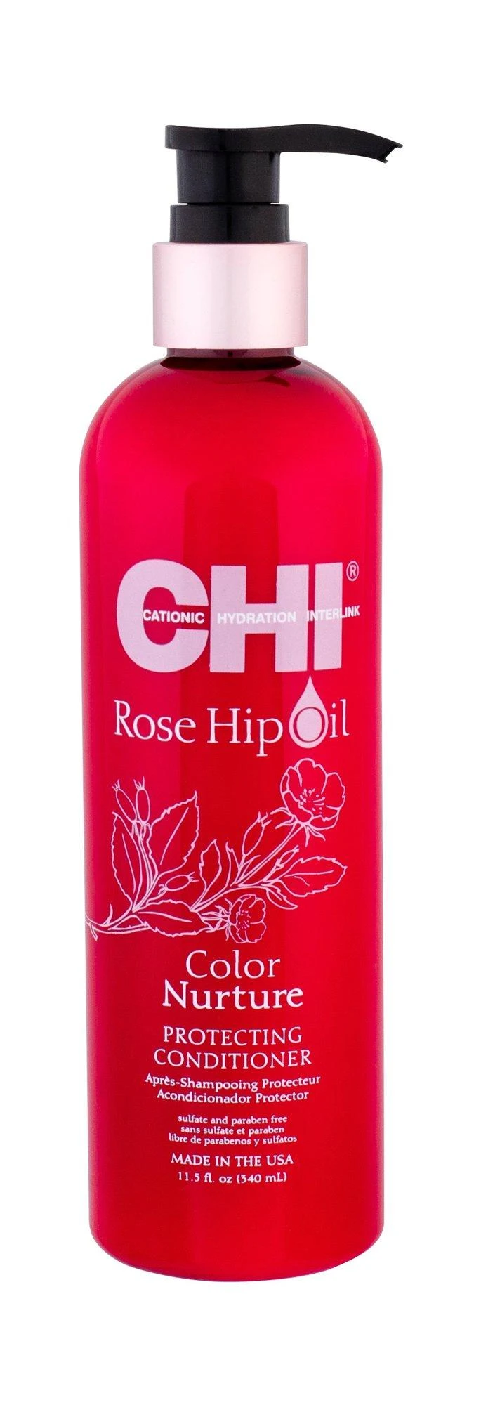 Farouk Systems Dažytų plaukų kondicionierius CHI Rose Hip Oil Conditioner 340 ml