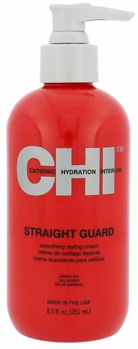 Tiesinamasis kremas plaukams CHI Straight Guard Smoothing Styling Kreminis 251ml