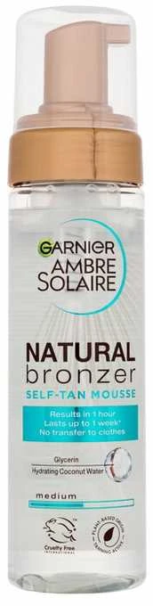 Garnier Ambre Solaire Natural Bronzer Self Tan Mousse savaiminio įdegio produktas unisex, 200 ml