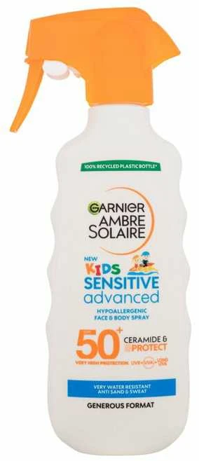 Garnier Ambre Solaire Kids Sensitive Advanced Purškiklis Sun Losjonas kūnui