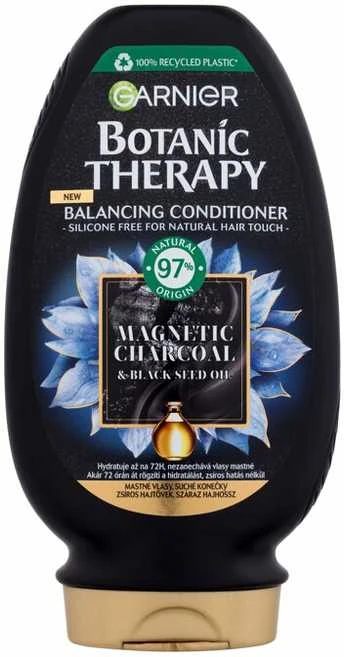 Garnier Botanic Therapy Magnetic Charcoal & Juodas Seed Oil kondicionierius moterims, 200 ml