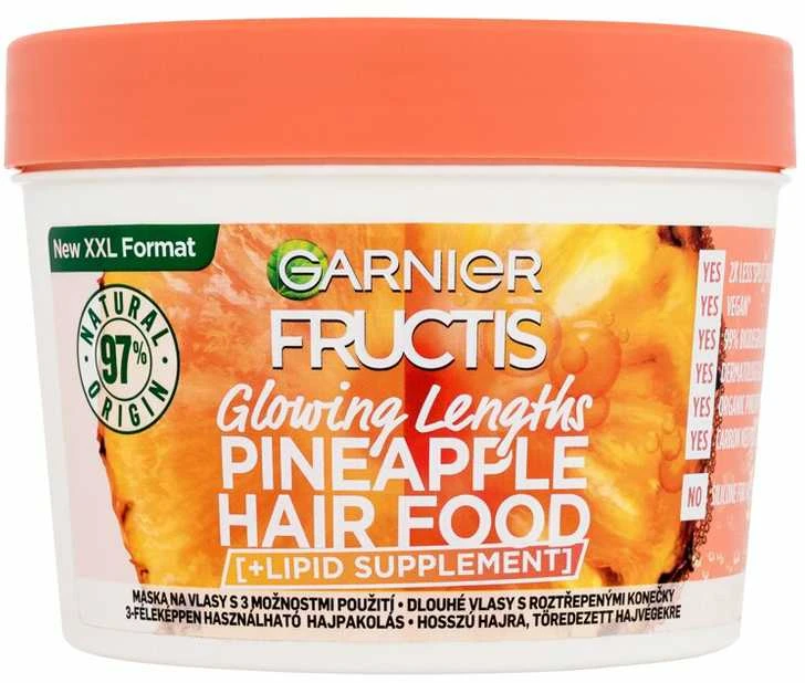 Garnier Fructis Hair Food Pineapple Glowing Lengths Mask plaukų kaukė