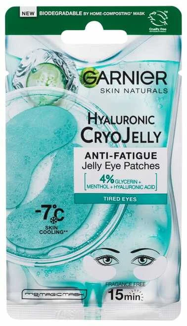 Garnier Skin Naturals Hyaluronic Cryo Jelly Eye Patches Akių kaukė moterims, 1 vnt.