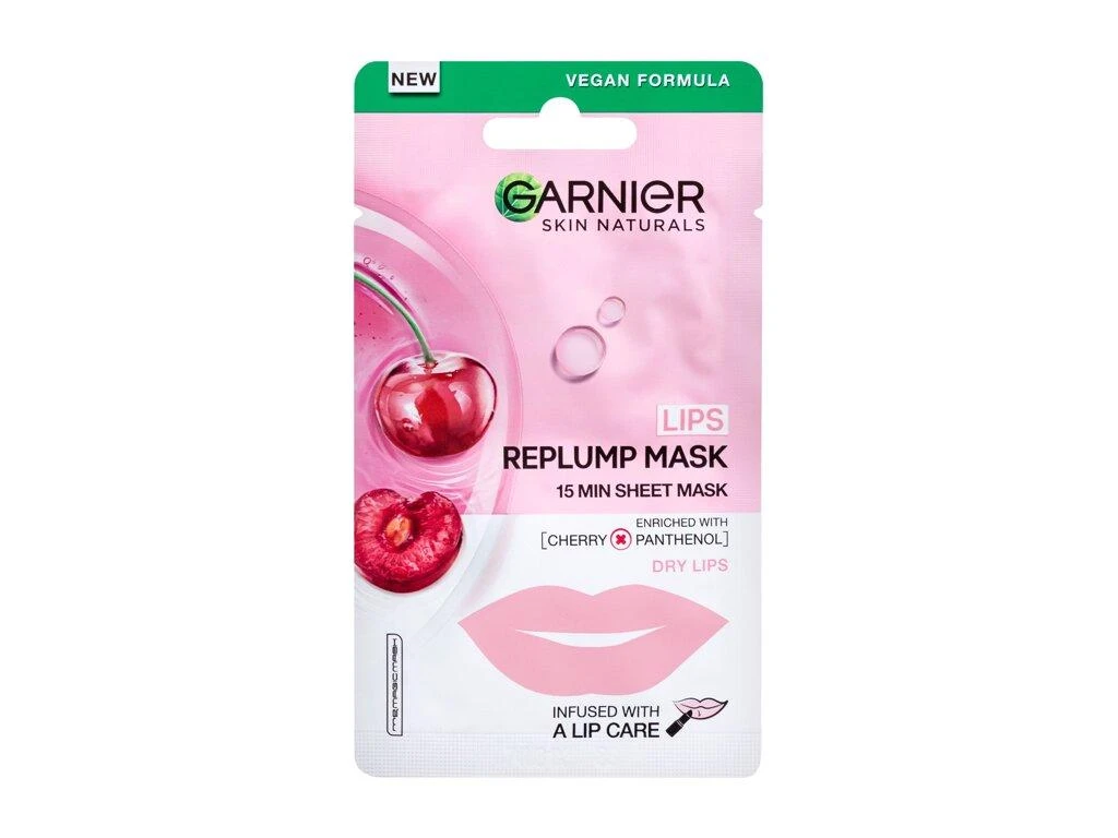 Garnier Skin Naturals Lips Replump Mask veido kaukė moterims, 5 g