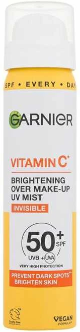 „Garnier“ vitamino C skaistinantis makiažą UV dulksna veido kremas nuo saulės