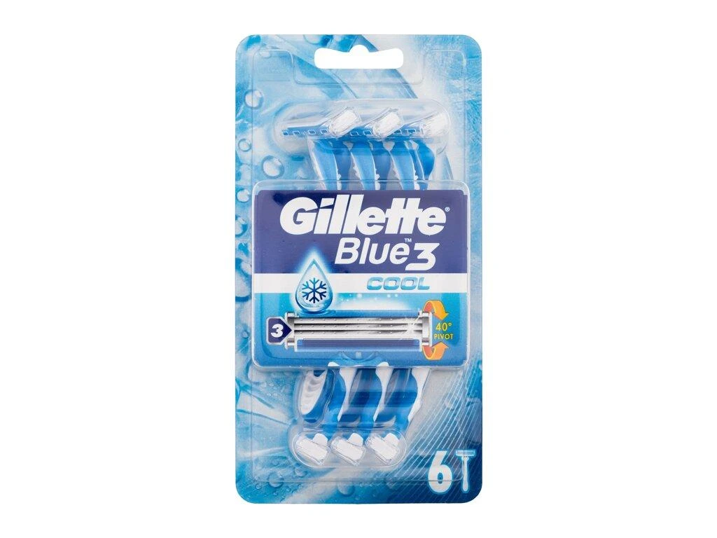 Gillette Blue3 Cool Razor peiliukai, 6 vnt.