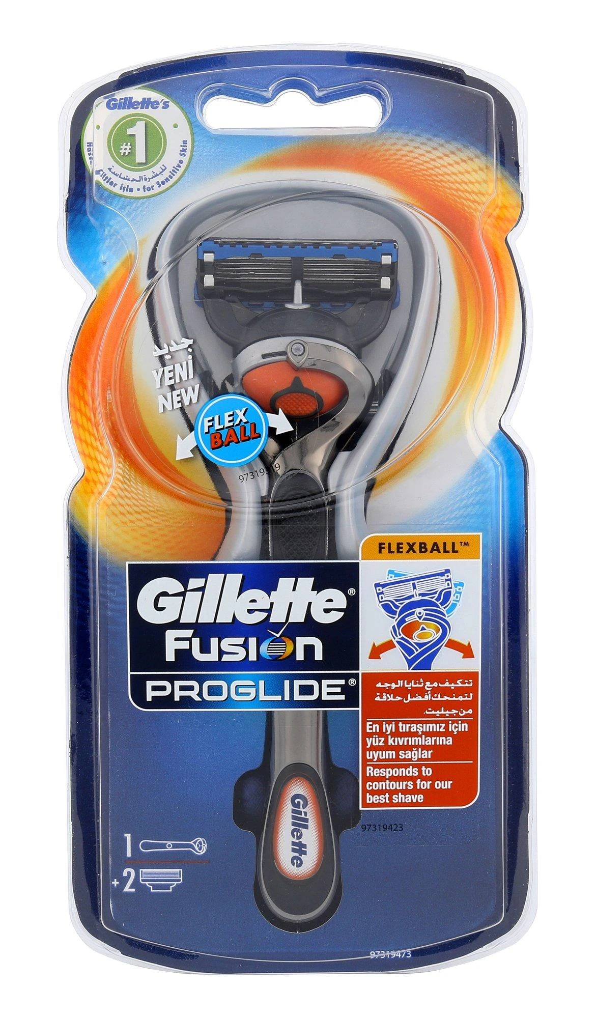 Gillete Skustuvas Gillette FUSION Proglide Flexball Manual 2 galv.