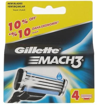 Gillette Mach3 (4vnt.)