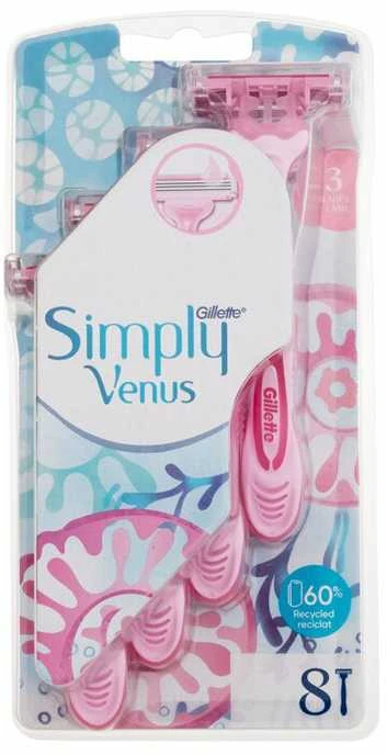 Gillette Venus 3 Simply Razor moterims, 1 pakuotė