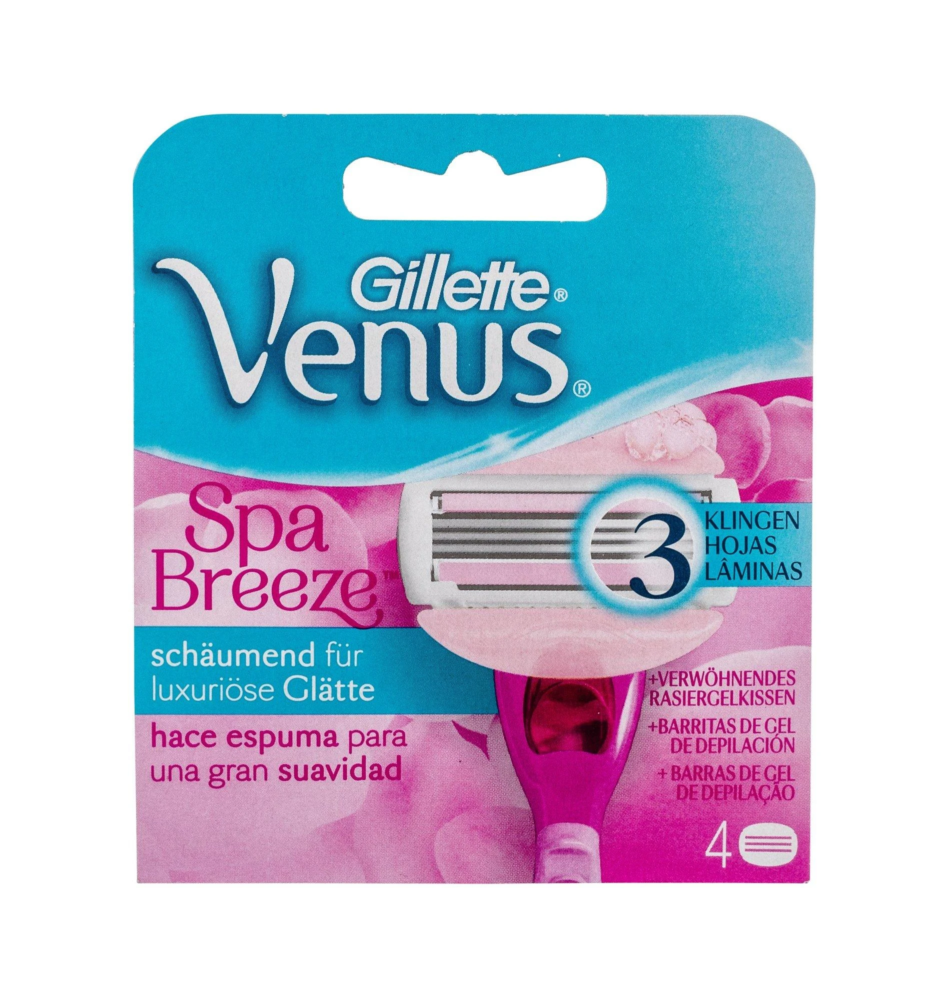 Gillette Venus ComfortGlide Spa Breeze Skustuvo Keičiamos Galvutės, 4 vnt