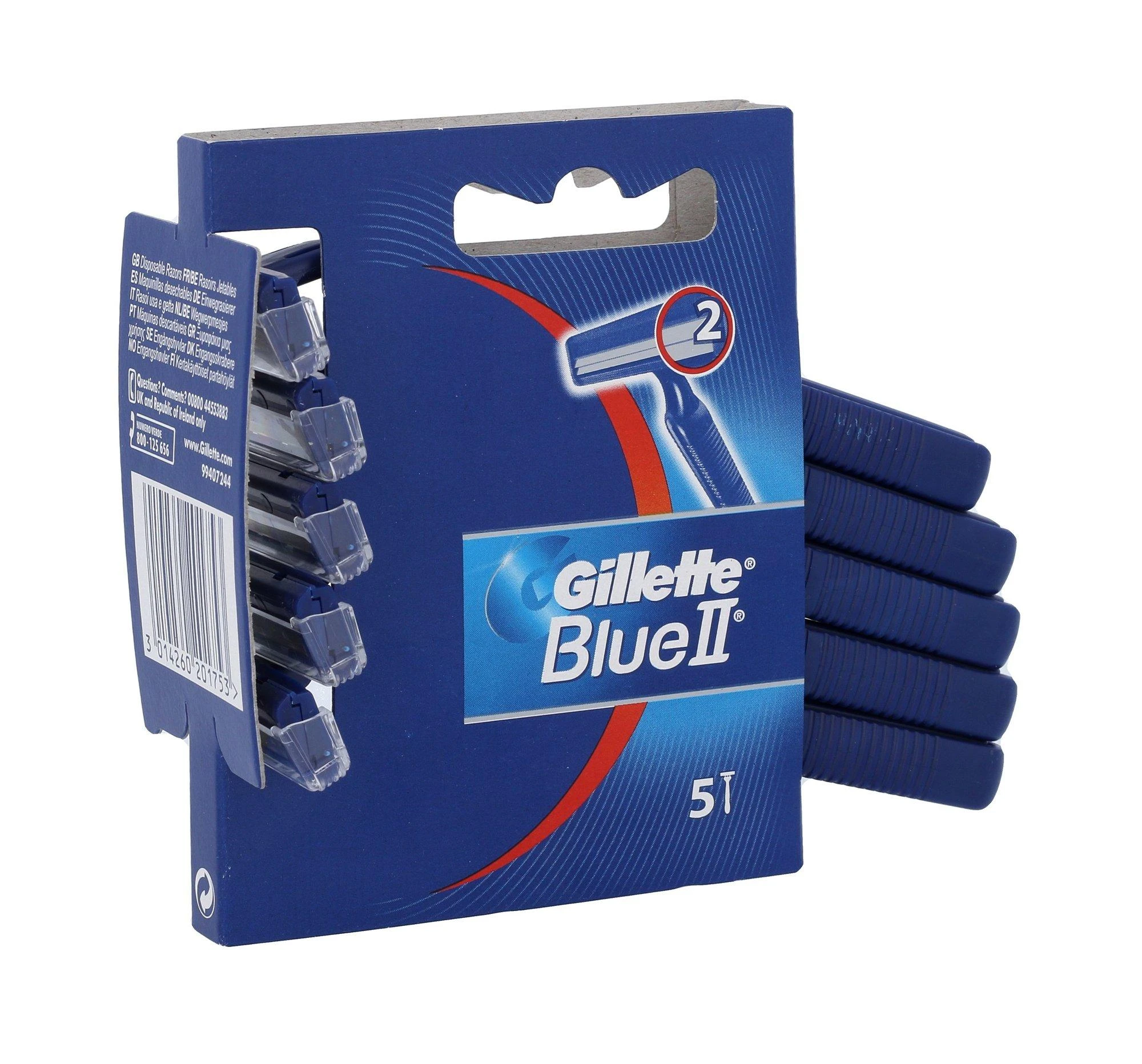 "Gillette Mėlyna II" chromo danga 5 vienetai