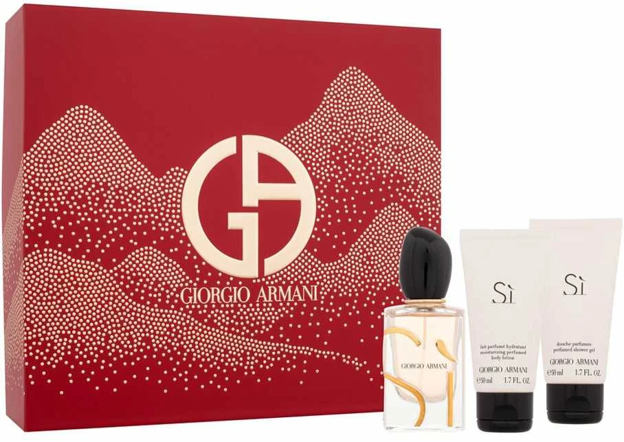Rinkinys moterims Giorgio Armani Si (EDP, 50 ml + kūno loslonas, 50 ml, dušo želė, 50 ml)