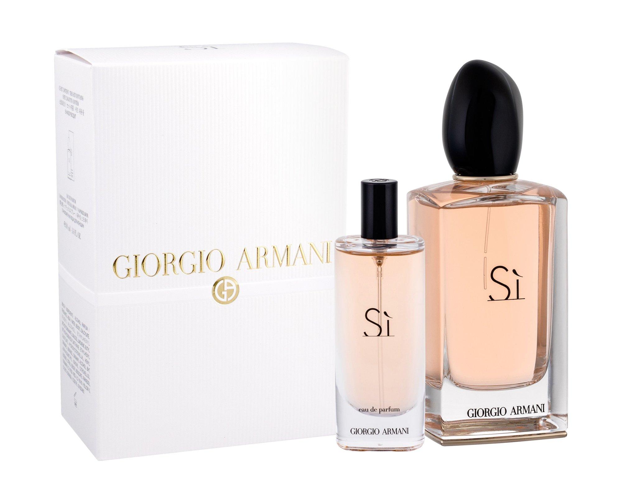 Giorgio Armani Si rinkinys moterims (kvepalai EDP, 100 ml + EDP, 15 ml)