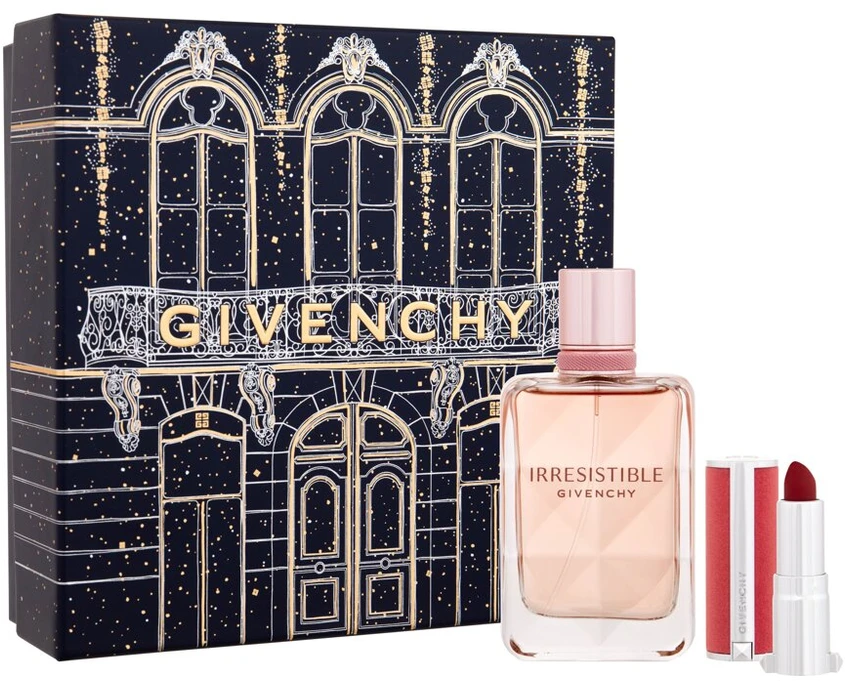 Givenchy Irresistible Very Floral EDP rinkinys moterims (EDP 50 ml + Le Rouge Sheer Velvet 1,5 g 27)