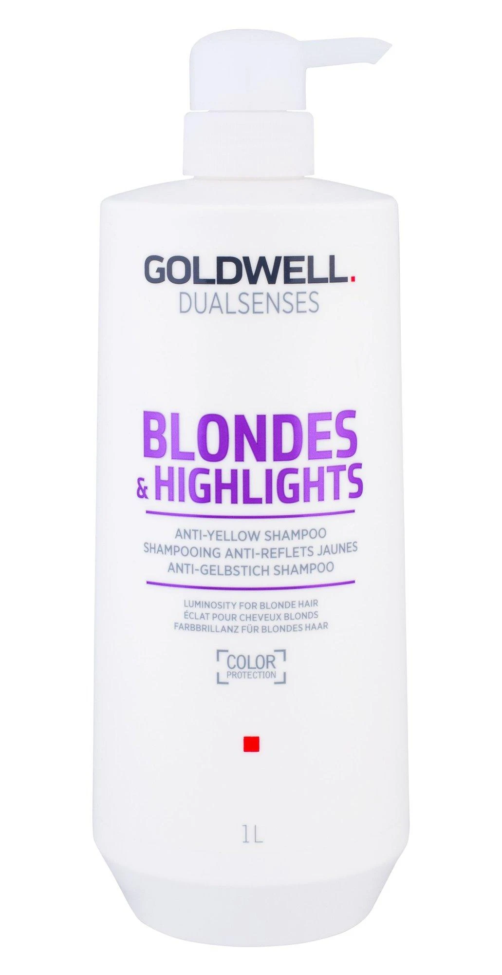Šviesintų plaukų šampūnas Goldwell Blondes&amp;Highlights Anti-Geltona Šampūnas 1000ml