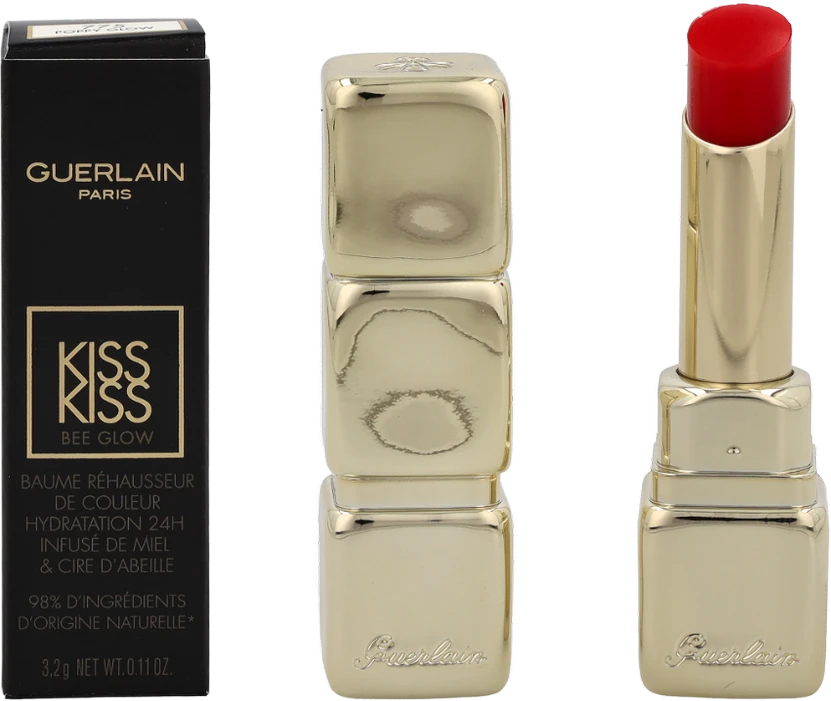 Guerlain Kiss Kiss Bee Glow lūpų balzamas, spalva - 775 Poppy Glow