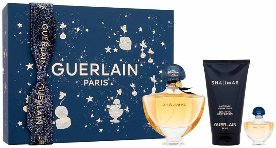 Guerlain Shalimar rinkinys moterims (EDP, 50 ml + EDP, 5 ml + kūno losjonas, 75 ml)
