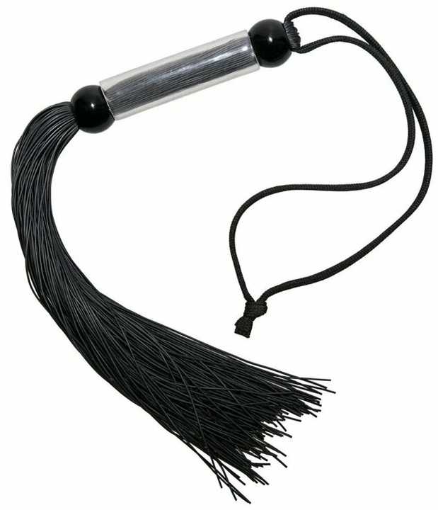 Guilty Pleasure Bdsm GP SILICONE FLOGGER WHIP Juodas