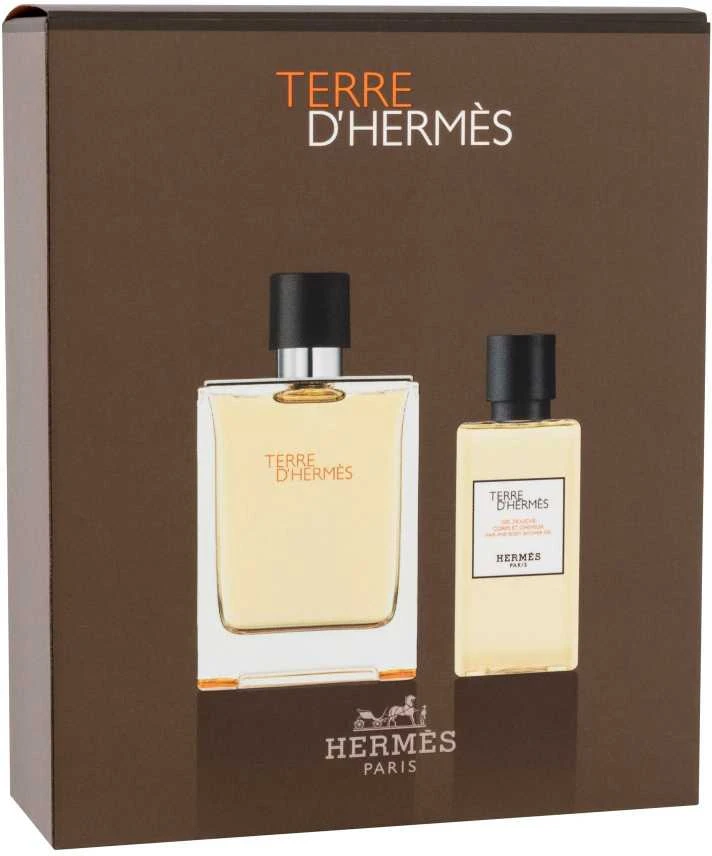 Set Hermes: Terre d'Hermes Eau De Toilette For Men, 100 ml + Terre d'Hermes Dušo želė For All Skin Types, 80 ml