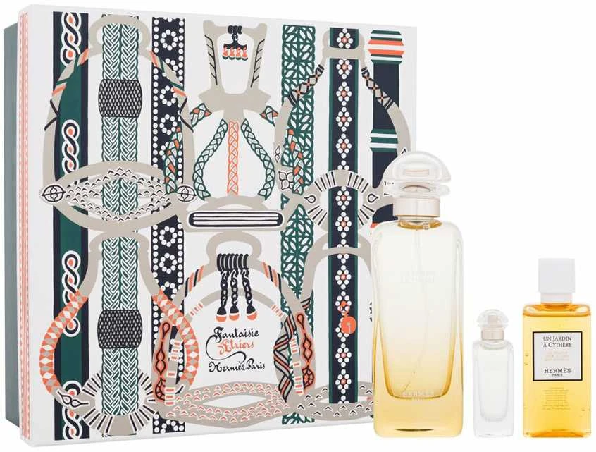 Hermes Un Jardin a Cythere rinkinys Unisex (EDT, 100 ml + EDT, 7,5 ml + dušo želė, 40 ml)