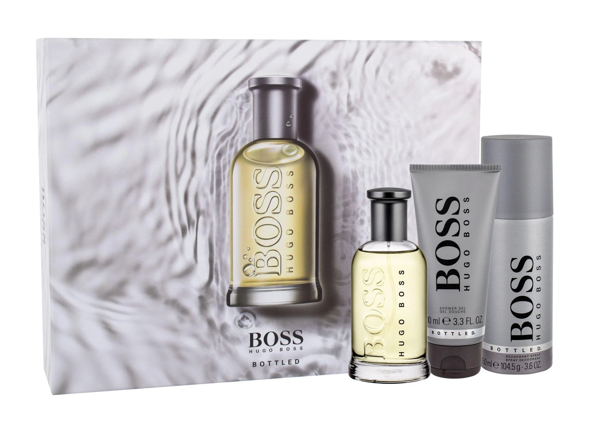 Hugo Boss BOSS Bottled rinkinys vyrams (EDT, 100 ml + dušo želė, 100 ml + dezodorantas, 150 ml)