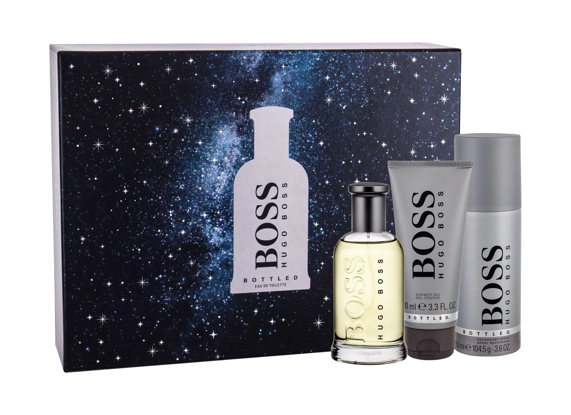 Hugo Boss BOSS Bottled rinkinys vyrams (EDT, 100 ml + dušo želė, 100 ml + dezodorantas, 150 ml)