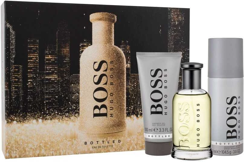Hugo Boss BOSS Bottled rinkinys vyrams (EDT, 100 ml + dušo želė, 100 ml + dezodorantas, 150 ml)