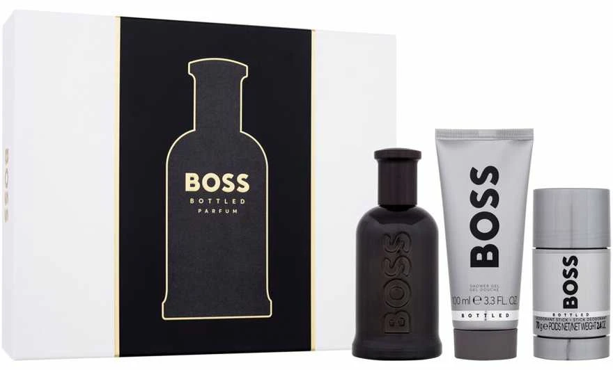 Hugo Boss BOSS Bottled rinkinys vyrams (PP kvepalai, 100 ml + dušo želė, 100 ml + dezodorantas, 75 ml)