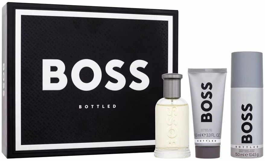 Hugo Boss BOSS Bottled rinkinys vyrams (EDT, 100 ml + dušo želė, 100 ml + dezodorantas, 150 ml)