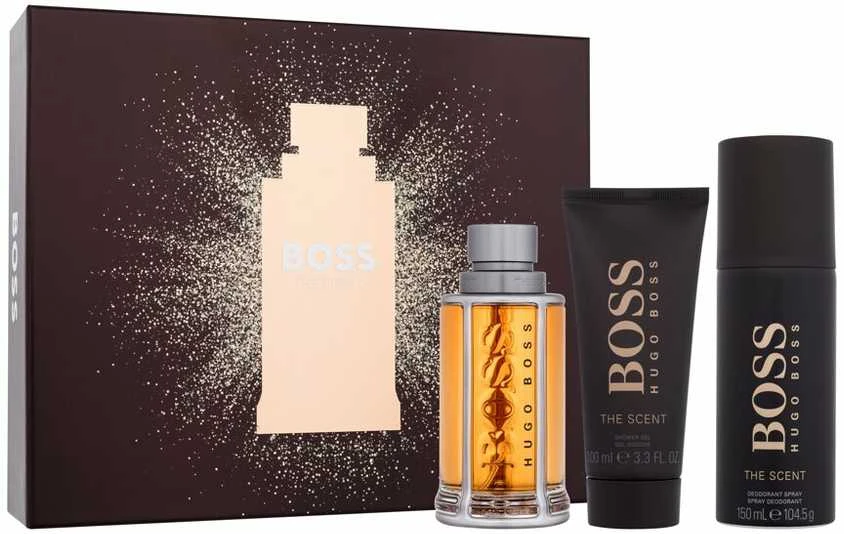 Hugo Boss BOSS The Scent rinkinys vyrams (EDT, 100 ml + dušo želė, 100 ml + dezodorantas, 150 ml)