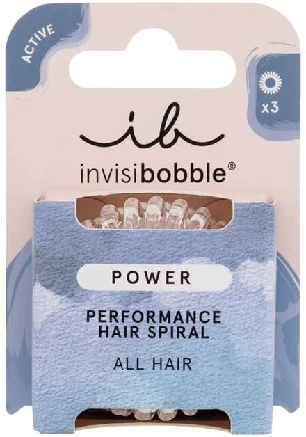 Invisibobble plaukų gumytės „Power Crystal Clear“, 3 vnt.