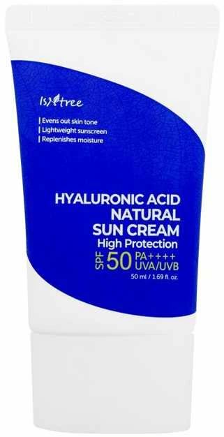 Isntree Hyaluronic Acid Natural Sun Kreminis SPF50+ veido kremas nuo saulės, 50 ml
