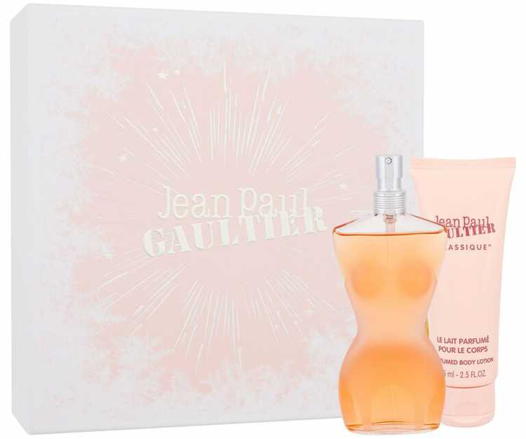 Jean Paul Gaultier Classique EDT rinkinys moterims (EDT, 100 ml + kūno losjonas, 75 ml)