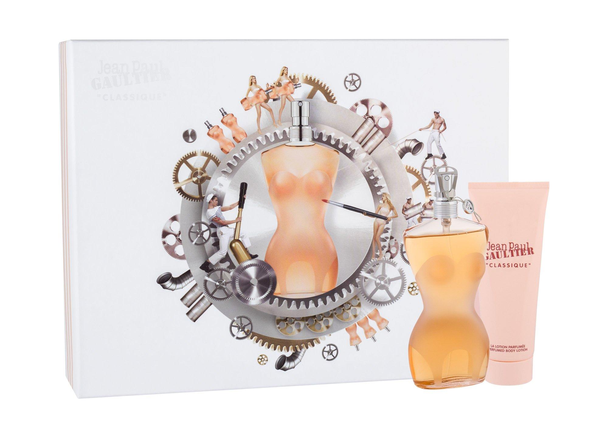 Jean Paul Gaultier Classique EDT rinkinys moterims (EDT, 100 ml + kūno losjonas, 75 ml)