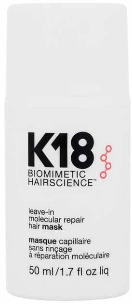 Nenuplaunama atkuriamoji plaukų kaukė K18 Leave-in Molecular Repair Hair Mask, 50 ml