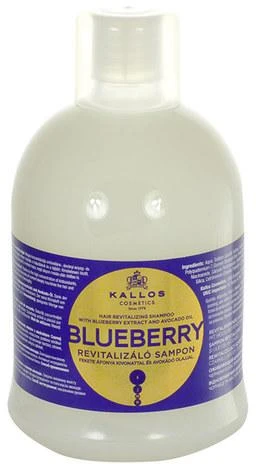 Atkuriamasis šampūnas sausiems ir chemiškai pažeistiems plaukams Kallos Blueberry 1000ml