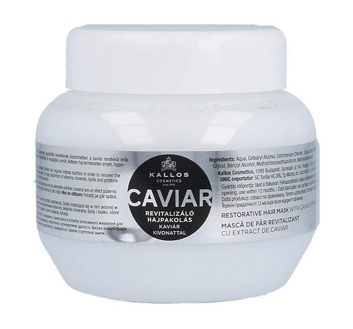 Atstatomoji plaukų kaukė su ikrų ekstraktu Kallos CAVIAR Hair Mask 275 ml