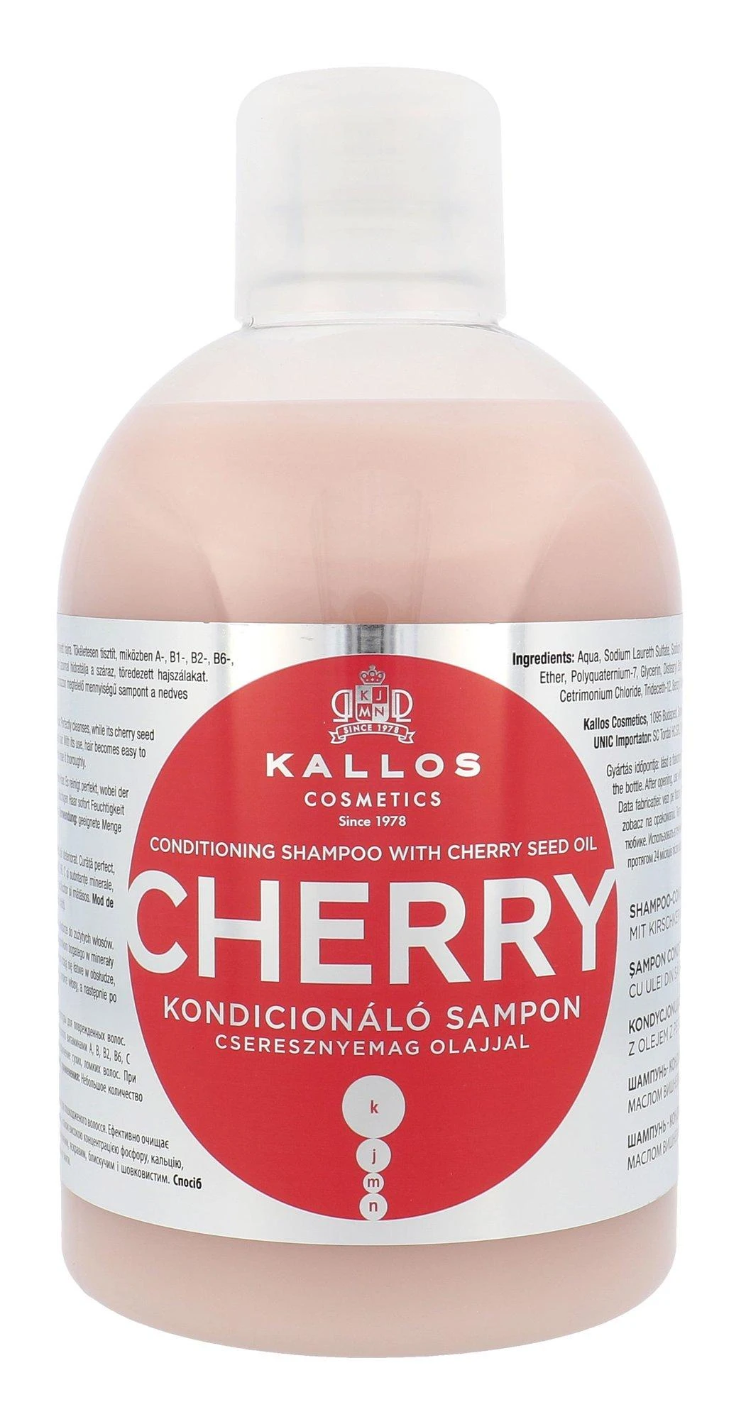 Kondicionuojantis Pažeistų Plaukų Šampūnas Kallos Cherry 1000ml