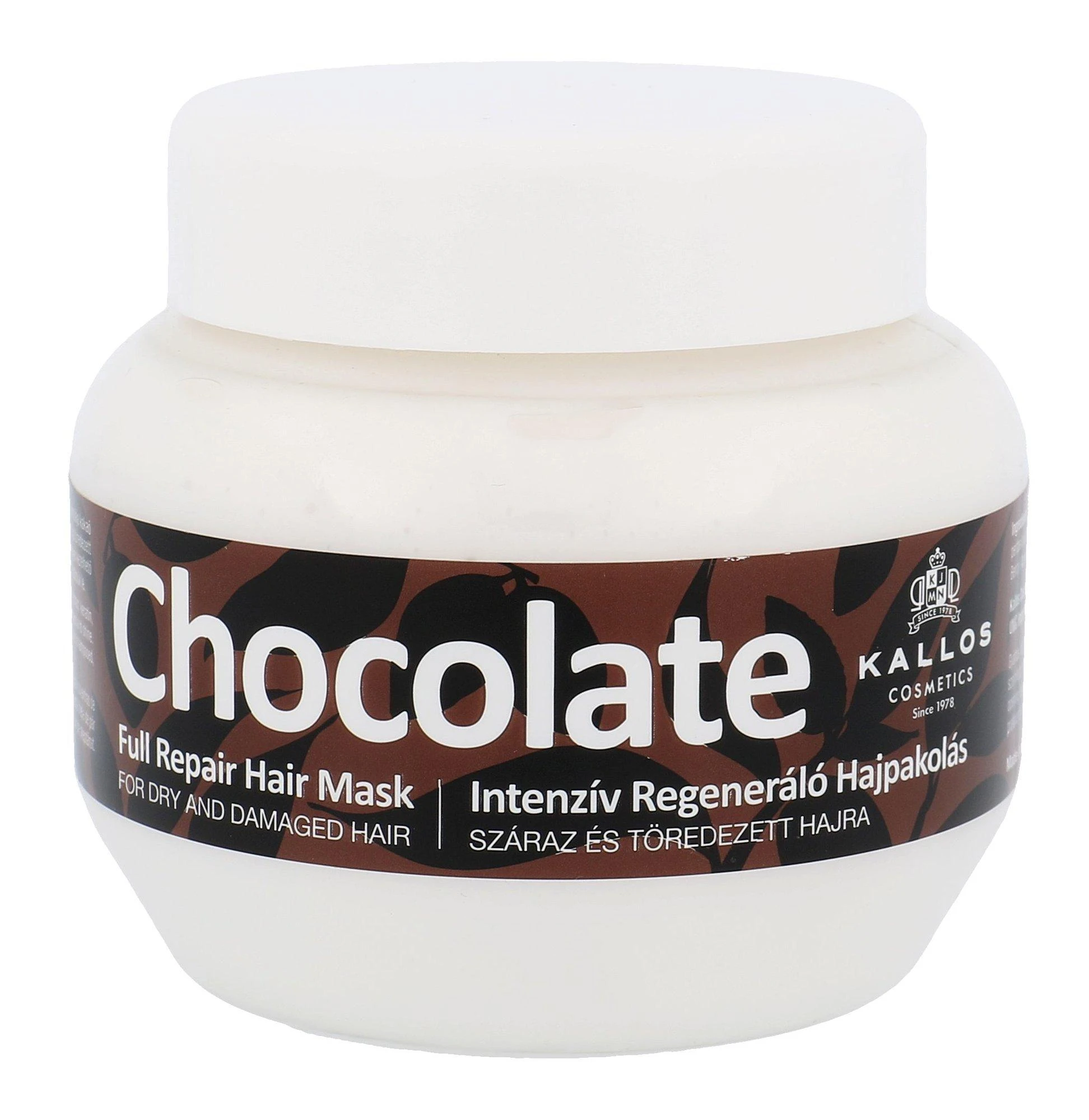 Kallos Cosmetics Chocolate Full Repair Hair Mask kaukė sausiems, pažeistiems plaukams, 275 ml