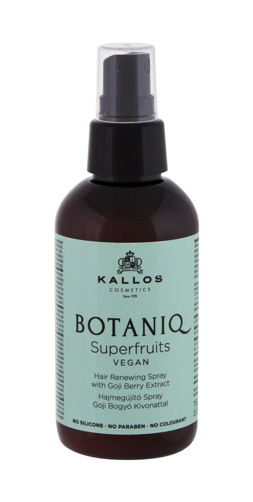 Plaukų purškiklis Kallos BOTANIQ Superfruits Hair Renewing Purškiklis 150 ml