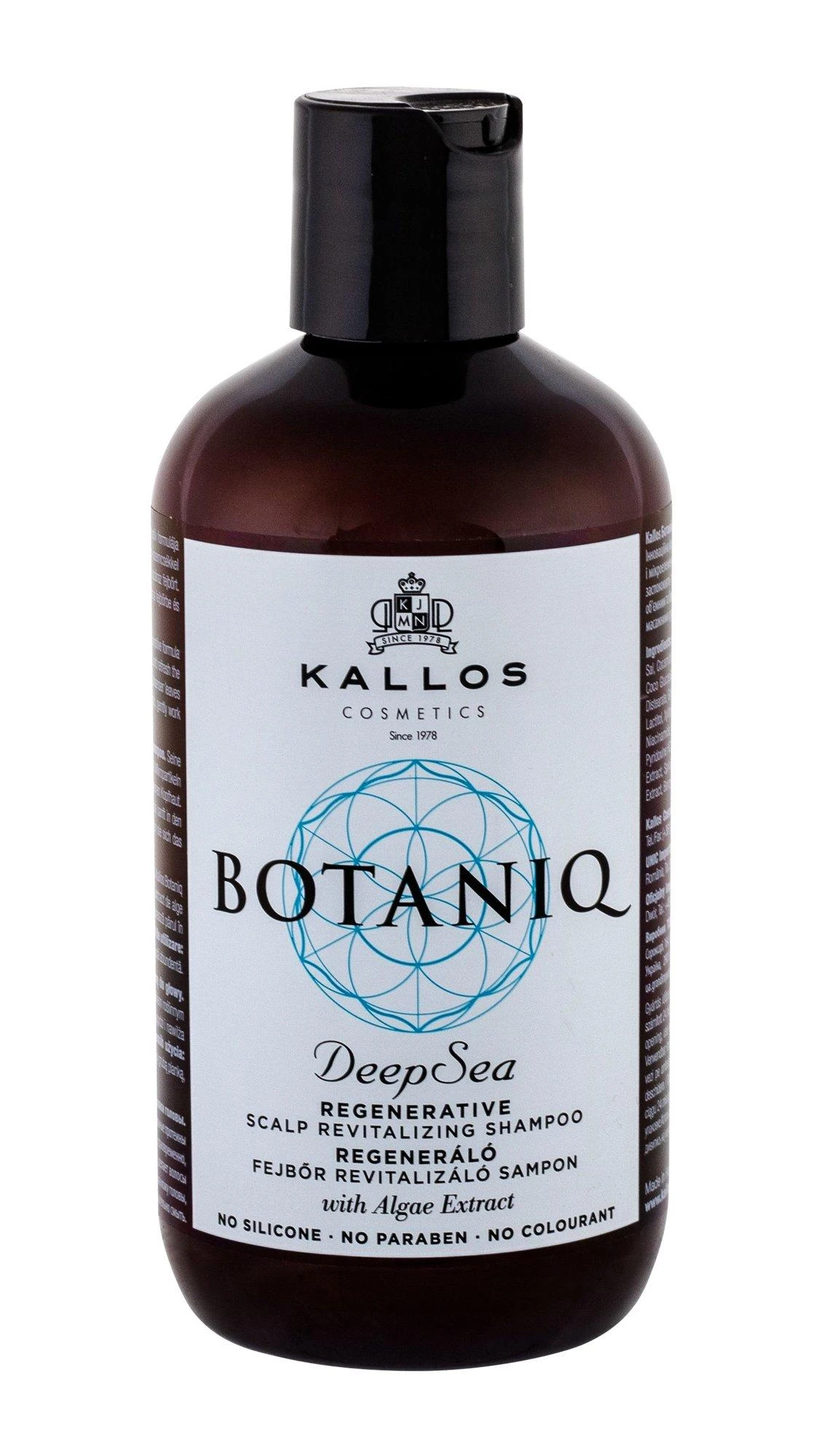 Plaukų šampūnas Kallos Cosmetics Botaniq Deep Sea Šampūnas 300 ml