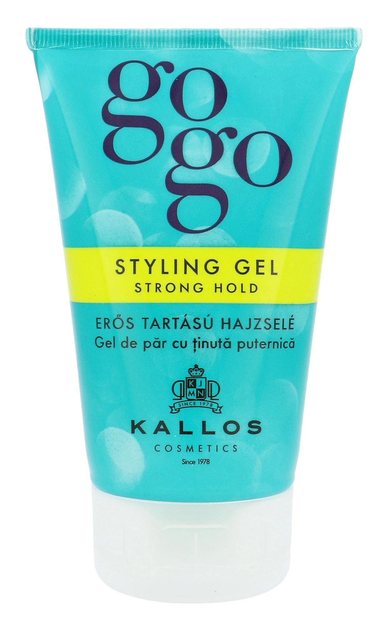 Stiprios fiksacijos plaukų želė Kallos GOGO Styling Gel Strong Hold 125ml