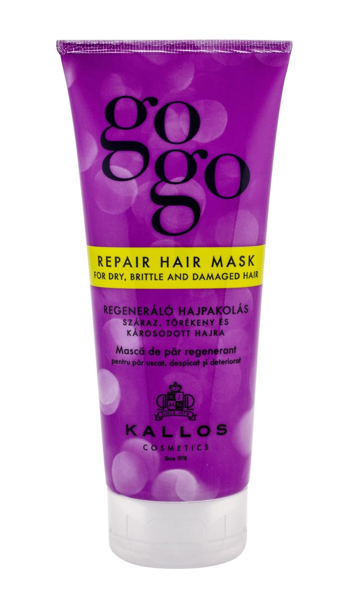 Kallos Cosmetics Gogo Repair Hair Mask atstatomoji kaukė, 200 ml