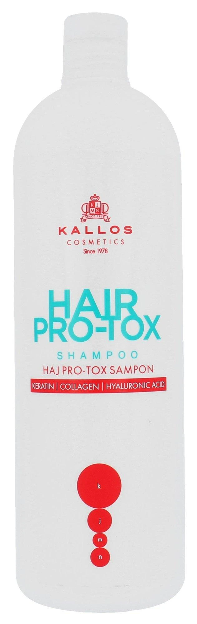 Plaukus stiprinantis ir maitinantis šampūnas Kallos Cosmetics Hair Pro-Tox Šampūnas 1000 ml