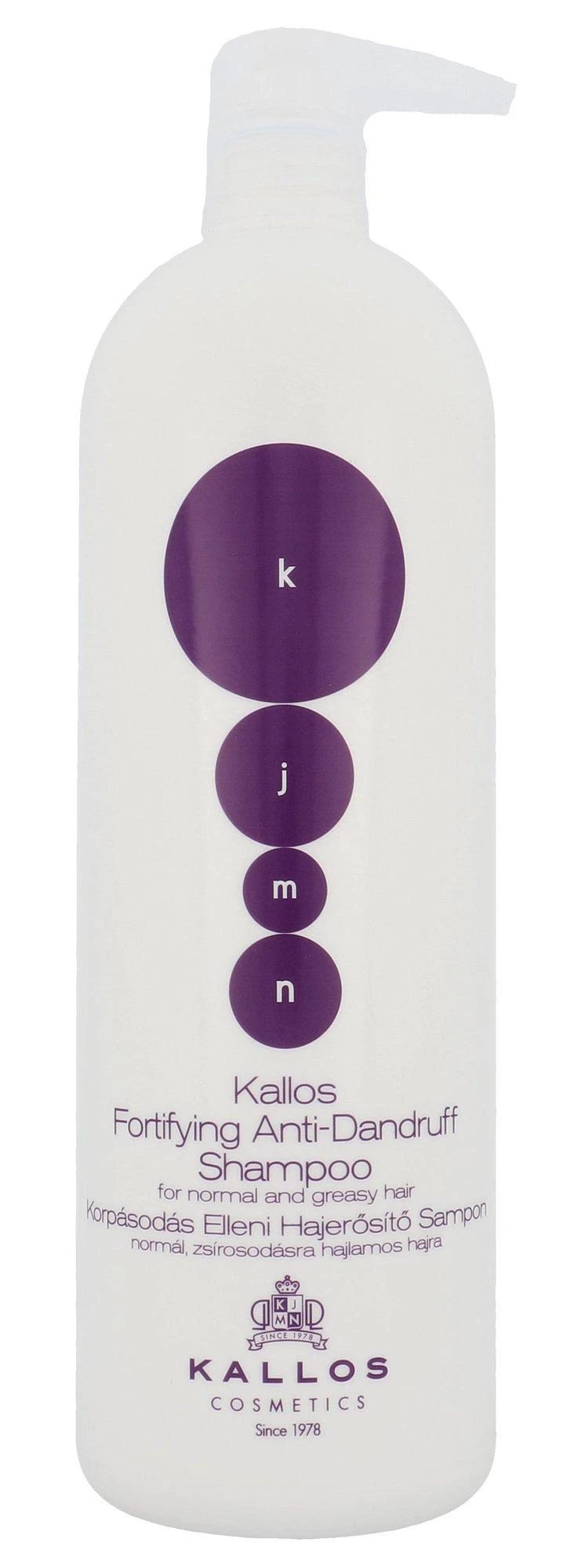 Šampūnas nuo pleiskanų normaliems ir riebiems plaukams Kallos KJMN Fortifying 1000ml