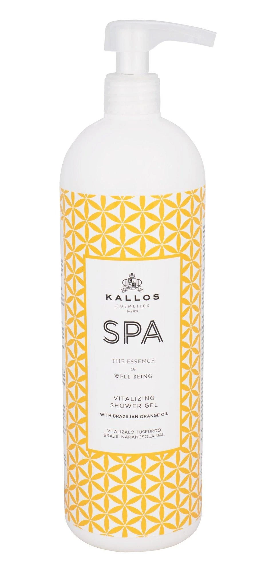 Dušo želė Kallos SPA Vitalizing Oranžinis Dušo želė 1000 ml