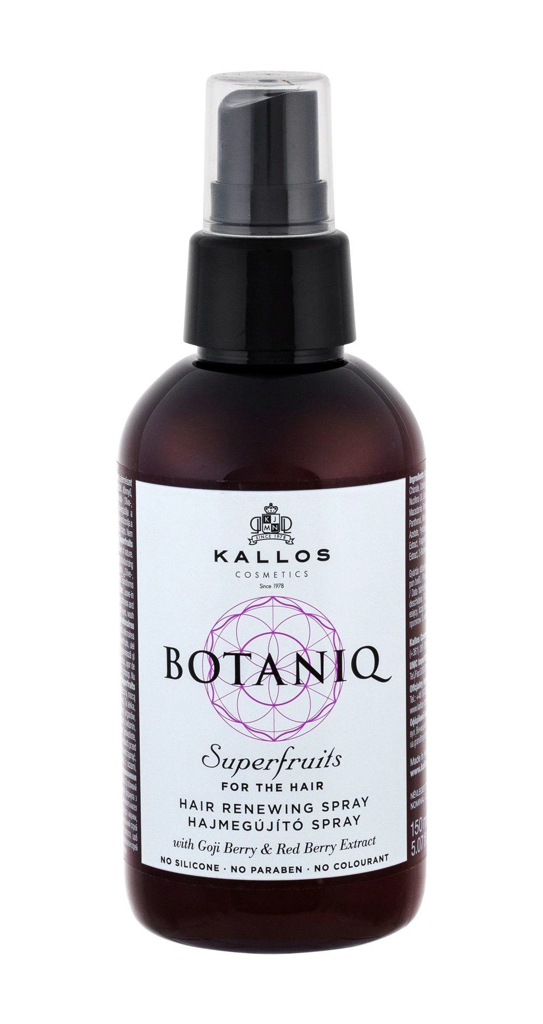 Plaukų purškiklis Kallos BOTANIQ Superfruits Hair Renewing Purškiklis 150 ml