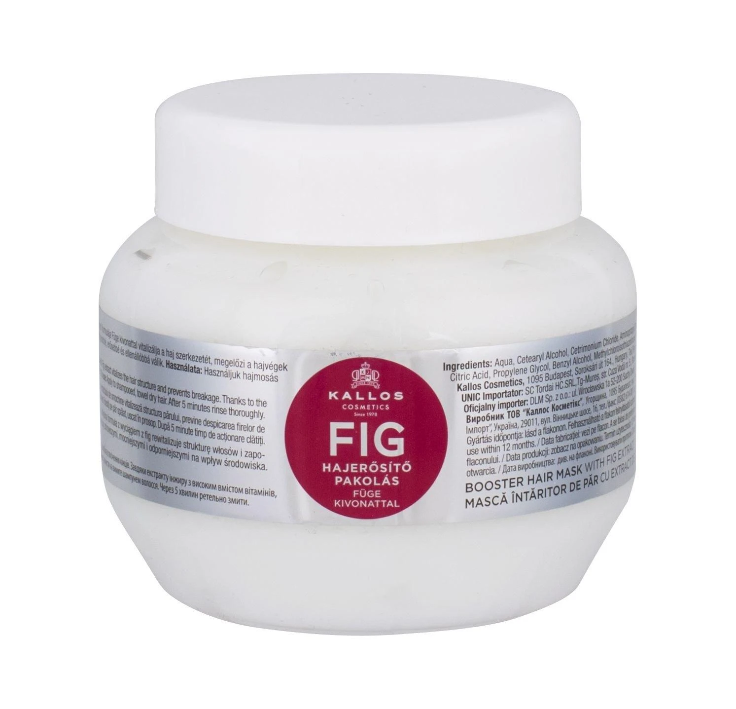 Kallos Cosmetics Fig plaukų kaukė moterims, 275 ml