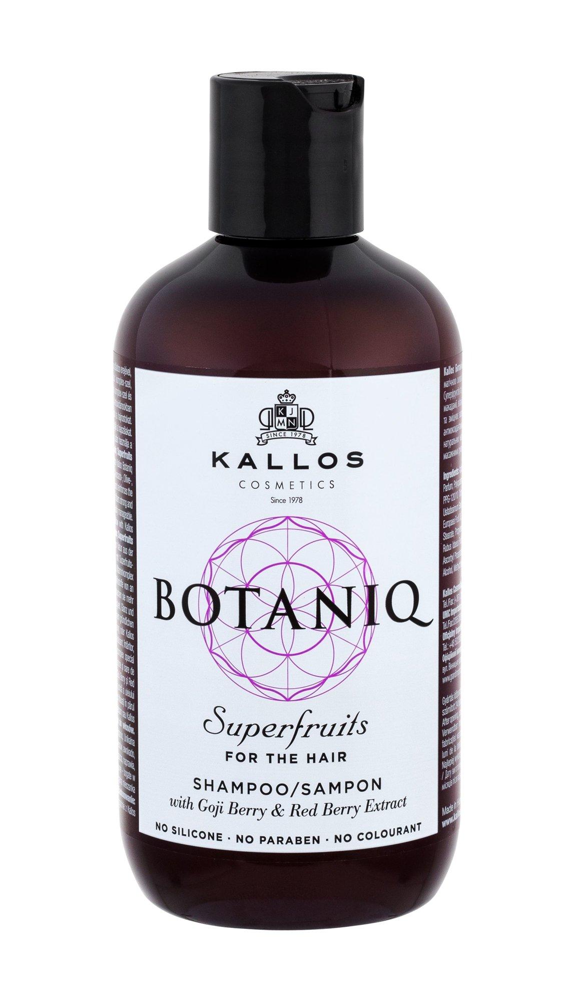 Kallos Cosmetics Botaniq Superfruits Šampūnas stiprinamasis šampūnas, 300 ml